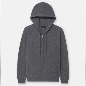 NWT Naadam cashmere zip hoodie Sz S
